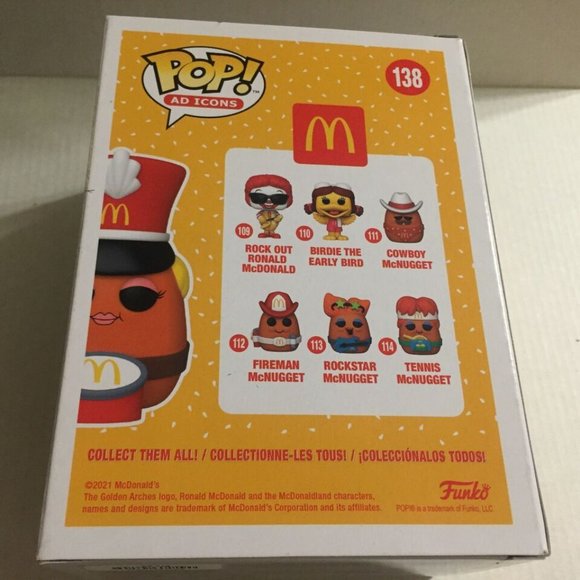 NEW 2021 Funkon McDonalds Ad Icons Drummer McNugget Exclusive Funko Figure #138 - Picture 5 of 8